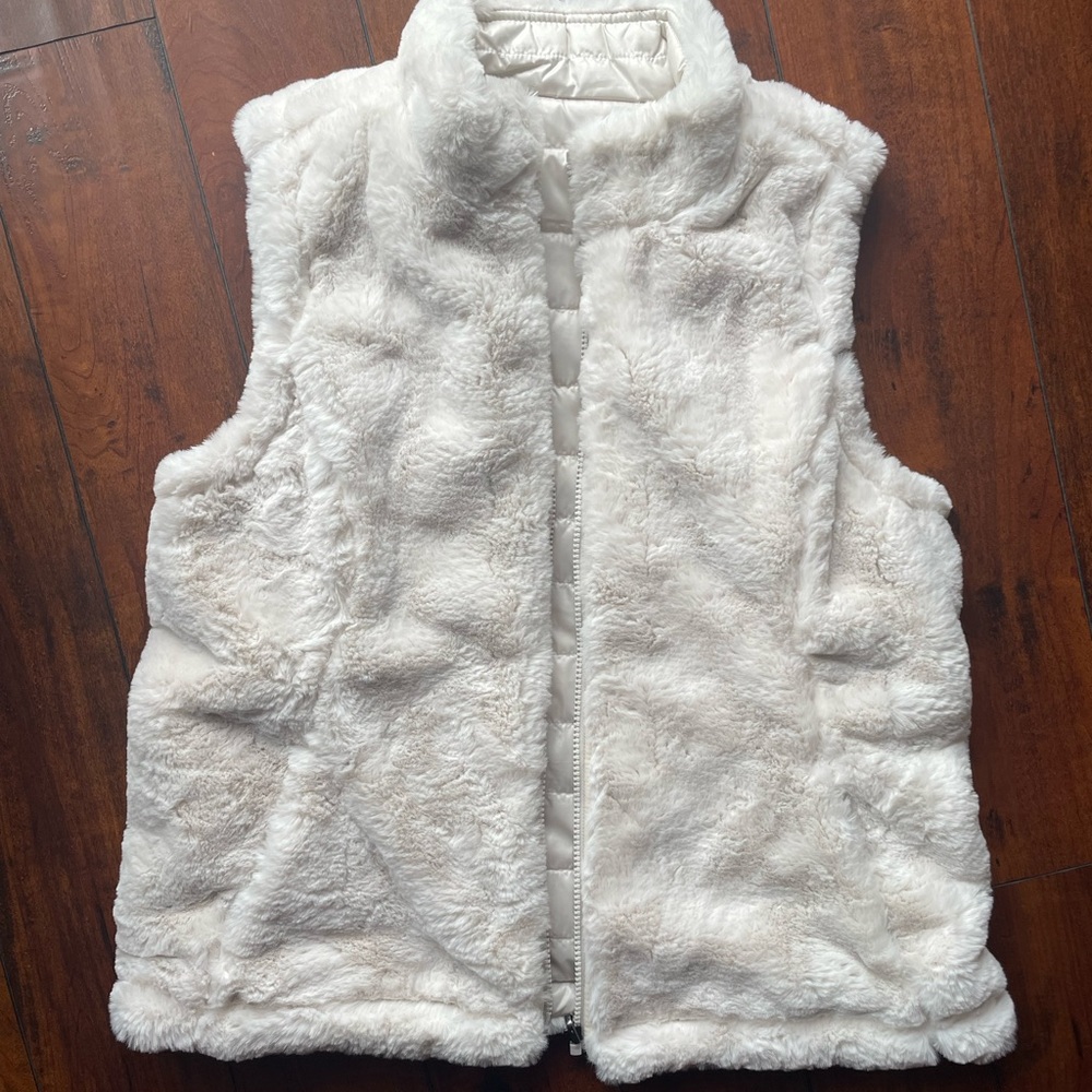 Original Nicole Miller, Reversible Vest, Size Medium, Off-White/Ivory - Picture 6 of 13